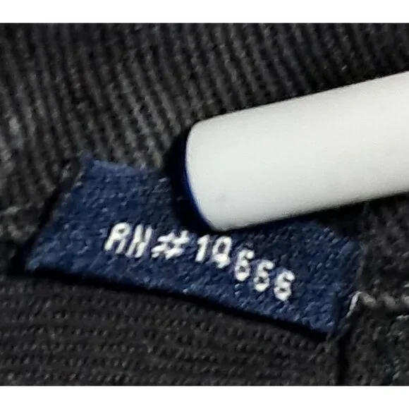 Lee Trucker Jacket Mens L Black Overdyed Denim Vintage 1990s Lee 7175SB - Picture 9 of 10